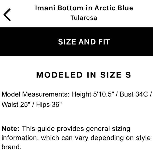 TULAROSA ❤️‍🔥 IMANI BOTTOMS NWT IN ARCTIC BLUE SIZE MEDIUM - Picture 7 of 12